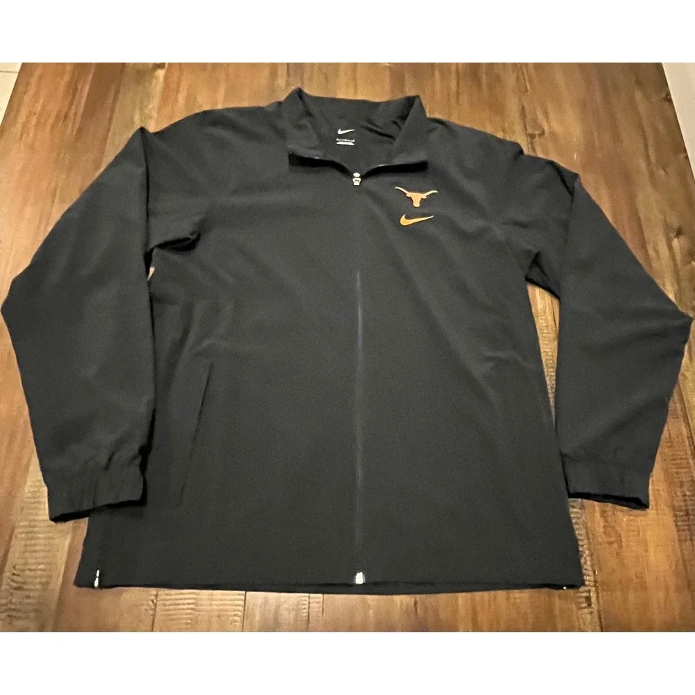 Nike‎ Texas Longhorns NCAA Black Full Zip Jacket Men's Large